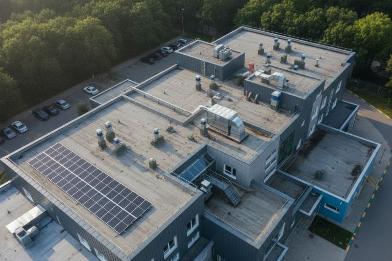 Commercial Solar Installation detail